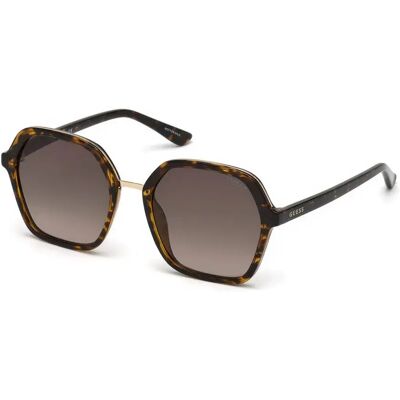 Guess Occhiali Da Sole Da Donna Gu7557 Dark Havana 54 Guess Occhiali Da Sole Da Donna Gu7557 Dark Havana 54