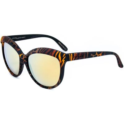 Italia Independent Occhiali Da Sole Da Donna 0092-zef-044 Orange / Brown / Black One Size Italia Independent Occhiali Da Sole Da Donna 0092-zef-044 Orange / Brown / Black One Size