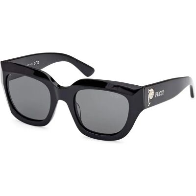 Pucci Occhiali Da Sole Da Donna Ep0215 Shiny Black / Smoke One Size Pucci Occhiali Da Sole Da Donna Ep0215 Shiny Black / Smoke One Size