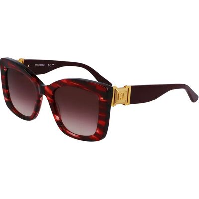 Karl Lagerfeld Occhiali Da Sole Da Donna 6139s Striped Red Dark Red 9/CAT3 Karl Lagerfeld Occhiali Da Sole Da Donna 6139s Striped Red Dark Red 9/CAT3