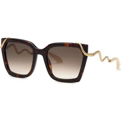Roberto Cavalli Occhiali Da Sole Da Donna Src034m Shiny Brown / Yellow Havana Brown Gradient Brown / CAT2 Roberto Cavalli Occhiali Da Sole Da Donna Src034m Shiny Brown / Yellow Havana Brown Gradient Brown / CAT2