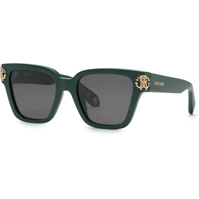 Roberto Cavalli Occhiali Da Sole Da Donna Src066m Shiny Full Green Smoke / CAT3 Roberto Cavalli Occhiali Da Sole Da Donna Src066m Shiny Full Green Smoke / CAT3