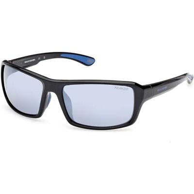 Skechers Occhiali Da Sole Polarizzati Se6289 Shiny Black / Smoke Polarized One Size Skechers Occhiali Da Sole Polarizzati Se6289 Shiny Black / Smoke Polarized One Size