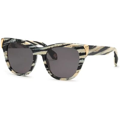 Roberto Cavalli Occhiali Da Sole Da Donna Src095m Shiny Animal Fantasy Smoke/CAT3 Roberto Cavalli Occhiali Da Sole Da Donna Src095m Shiny Animal Fantasy Smoke/CAT3