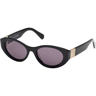 Max & Co Occhiali Da Sole Da Donna Mo0123 Shiny Black / Smoke One Size Max & Co Occhiali Da Sole Da Donna Mo0123 Shiny Black / Smoke One Size
