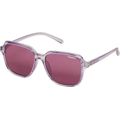 Superdry Occhiali Da Sole Da Donna Oversized Square Lavender / Purple Lens One Size Superdry Occhiali Da Sole Da Donna Oversized Square Lavender / Purple Lens One Size