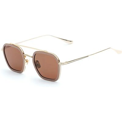 Belstaff Occhiali Da Sole Da Donna Merrick Stainless Steel Gold / Brown One Size Belstaff Occhiali Da Sole Da Donna Merrick Stainless Steel Gold / Brown One Size