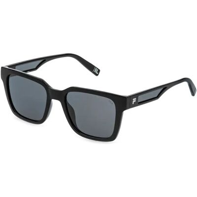 Fila Occhiali Da Sole Polarizzati Sfia1 Square Total Shiny Black Smoke/CAT3P Fila Occhiali Da Sole Polarizzati Sfia1 Square Total Shiny Black Smoke/CAT3P