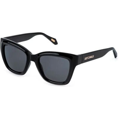 Just Cavalli Occhiali Da Sole Da Donna Sjc18 Square Total Shiny Black Smoke/CAT3 Just Cavalli Occhiali Da Sole Da Donna Sjc18 Square Total Shiny Black Smoke/CAT3