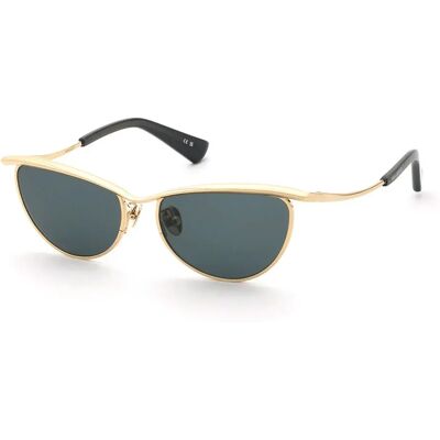 Nina Ricci Occhiali Da Sole Da Donna Snr06 Cat Eye Shiny Total Rose Gold Smoke/CAT3 Nina Ricci Occhiali Da Sole Da Donna Snr06 Cat Eye Shiny Total Rose Gold Smoke/CAT3