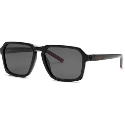 Philipp Plein Occhiali Da Sole Polarizzati Ssp030 Touchdown Total Shiny Black Smoke/CAT3P Philipp Plein Occhiali Da Sole Polarizzati Ssp030 Touchdown Total Shiny Black Smoke/CAT3P