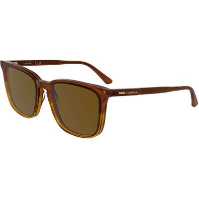 Calvin Klein Occhiali Da Sole Ck25507s Striped Brown Dark Brown 3/CAT3 Calvin Klein Occhiali Da Sole Ck25507s Striped Brown Dark Brown 3/CAT3