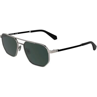 Calvin Klein Jeans Occhiali Da Sole Ckj25202s Light Ruthenium Charcoal Blck 7/CAT3 Calvin Klein Jeans Occhiali Da Sole Ckj25202s Light Ruthenium Charcoal Blck 7/CAT3