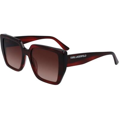 Karl Lagerfeld Occhiali Da Sole Da Donna Kl6036s N Striped Burgundy Silver 10/CAT3 Karl Lagerfeld Occhiali Da Sole Da Donna Kl6036s N Striped Burgundy Silver 10/CAT3