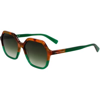 Longchamp Occhiali Da Sole Da Donna Lo760s N Brown Green Havana / Green Tortoise 2/CAT3 Longchamp Occhiali Da Sole Da Donna Lo760s N Brown Green Havana / Green Tortoise 2/CAT3