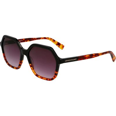 Longchamp Occhiali Da Sole Da Donna Lo760s N Black / Havana Charcoal Blck 2/CAT3 Longchamp Occhiali Da Sole Da Donna Lo760s N Black / Havana Charcoal Blck 2/CAT3