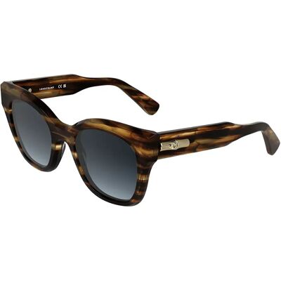 Longchamp Occhiali Da Sole Da Donna Lo791s Striped Brown Medio Brown 2/CAT3 Longchamp Occhiali Da Sole Da Donna Lo791s Striped Brown Medio Brown 2/CAT3