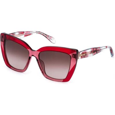 Just Cavalli Occhiali Da Sole Da Donna Sjc17v-560v6 Shiny Transp.Bordeaux Red Brown Gradient Brown/CAT2 Just Cavalli Occhiali Da Sole Da Donna Sjc17v-560v6 Shiny Transp.Bordeaux Red Brown Gradient Brown/CAT2