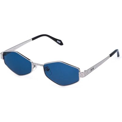 Just Cavalli Occhiali Da Sole Da Donna Sjc180-550579 Shiny Palladium Blue/CAT3 Just Cavalli Occhiali Da Sole Da Donna Sjc180-550579 Shiny Palladium Blue/CAT3