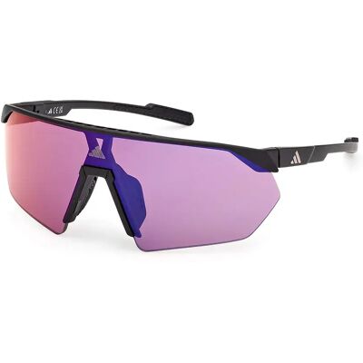 Adidas Sport Occhiali Da Sole Da Donna Sp0076 Matte Black Gradient Or Mirror Violet/CAT2 Adidas Sport Occhiali Da Sole Da Donna Sp0076 Matte Black Gradient Or Mirror Violet/CAT2