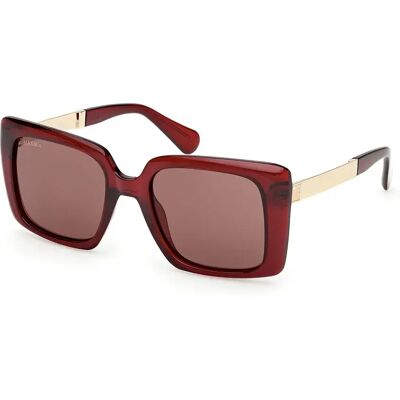 Max & Co Occhiali Da Sole Da Donna Mo0134 Shiny Red Brown/CAT3 Max & Co Occhiali Da Sole Da Donna Mo0134 Shiny Red Brown/CAT3