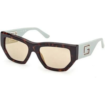 Guess Occhiali Da Sole Da Donna Gu00291 Dark Havana / Matte Light Green Green Mirror/CAT2 Guess Occhiali Da Sole Da Donna Gu00291 Dark Havana / Matte Light Green Green Mirror/CAT2