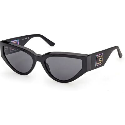 Guess Occhiali Da Sole Da Donna Gu00292 Shiny Black / Matte Black Smoke/CAT3 Guess Occhiali Da Sole Da Donna Gu00292 Shiny Black / Matte Black Smoke/CAT3