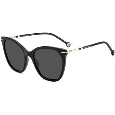 Carolina Herrera Occhiali Da Sole Da Donna Her0091s807 56/20/15 Black Grey/CAT3 Carolina Herrera Occhiali Da Sole Da Donna Her0091s807 56/20/15 Black Grey/CAT3