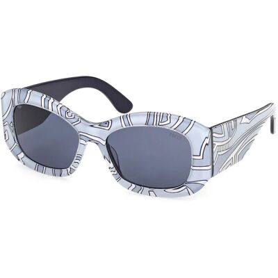 Pucci Occhiali Da Sole Da Donna Ep0263 18x57x135 White Blue/CAT3 Pucci Occhiali Da Sole Da Donna Ep0263 18x57x135 White Blue/CAT3