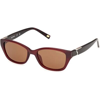 Skechers Occhiali Da Sole Polarizzati Da Donna Se00316 17x52x10 Shiny Red Brown/CAT3 Skechers Occhiali Da Sole Polarizzati Da Donna Se00316 17x52x10 Shiny Red Brown/CAT3