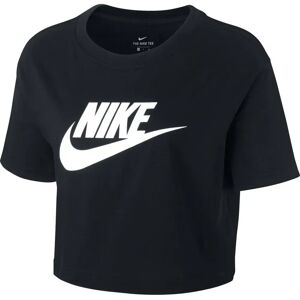 Nike Maglietta A Maniche Corte Sportswear Essential Icon Futura Crop Black / White M Nike Maglietta A Maniche Corte Sportswear Essential Icon Futura Crop Black / White M