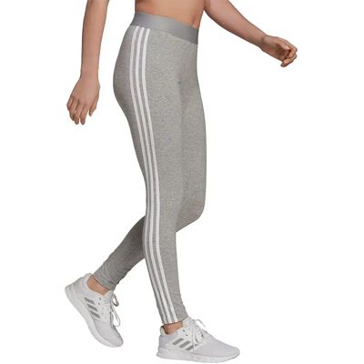 Adidas Leggings Essentials 3 Stripes Medium Grey Heather / White L Adidas Leggings Essentials 3 Stripes Medium Grey Heather / White L