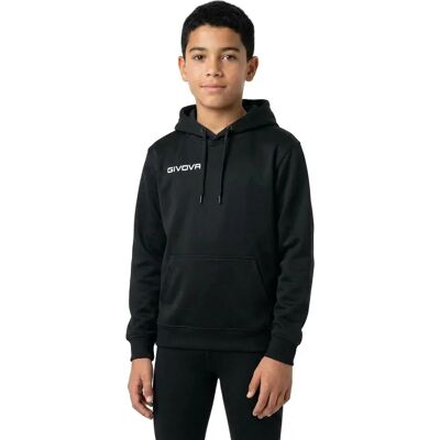 Givova Felpa Con Cappuccio Black 8-10 Anni Givova Felpa Con Cappuccio Black 8-10 Anni