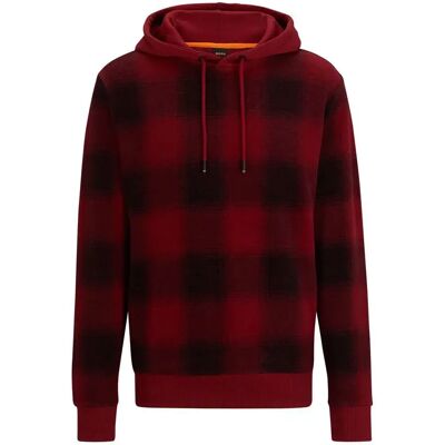 Boss Felpa Weecheck 10257335 Open Red L Boss Felpa Weecheck 10257335 Open Red L
