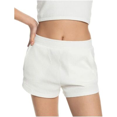 Roxy Pantaloni Corti Contrast Focus Snow White XS Roxy Pantaloni Corti Contrast Focus Snow White XS