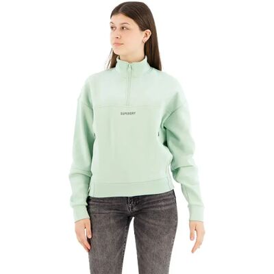 Superdry Felpa Con Mezza Zip Sport Tech Relaxed Half Sea Green M Superdry Felpa Con Mezza Zip Sport Tech Relaxed Half Sea Green M