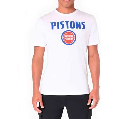 New Era Maglietta A Maniche Corte Nba Regular Detroit Pistons White XS New Era Maglietta A Maniche Corte Nba Regular Detroit Pistons White XS