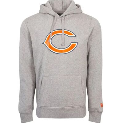 Felpa con Cappuccio Chicago Bears - Uomo Grigio L New Era Felpa con Cappuccio Chicago Bears - Uomo Grigio L New Era