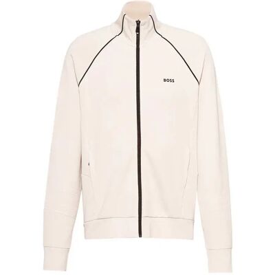 Boss Felpa Con Zip Skaz 1 10256713 Light Beige S Boss Felpa Con Zip Skaz 1 10256713 Light Beige S