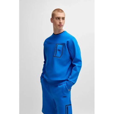 Boss Felpa Salbiq Open Blue L Boss Felpa Salbiq Open Blue L