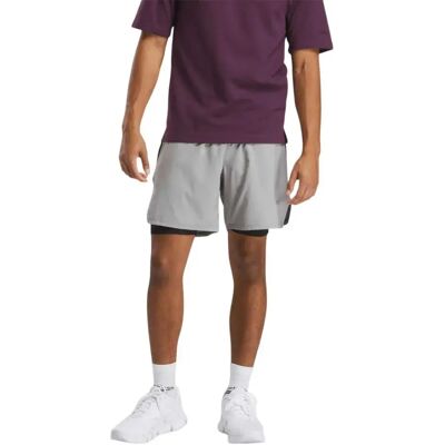 Reebok Pantaloni Corti Sportivi Running 2 1 Grey 3 L Reebok Pantaloni Corti Sportivi Running 2 1 Grey 3 L