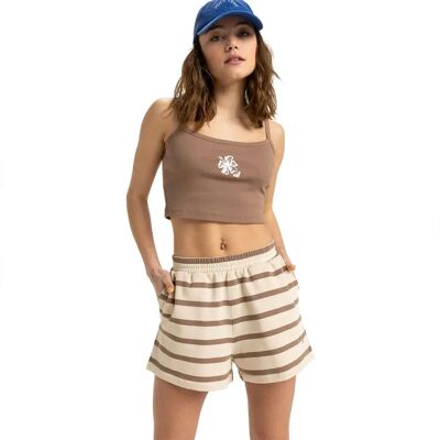 Roxy Pantaloni Corti Sportivi Perfect Stripe Portobella Small Stripe XS Roxy Pantaloni Corti Sportivi Perfect Stripe Portobella Small Stripe XS