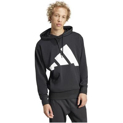 Adidas Felpa Con Cappuccio Essentials Big Logo French Terry Black / White S Adidas Felpa Con Cappuccio Essentials Big Logo French Terry Black / White S