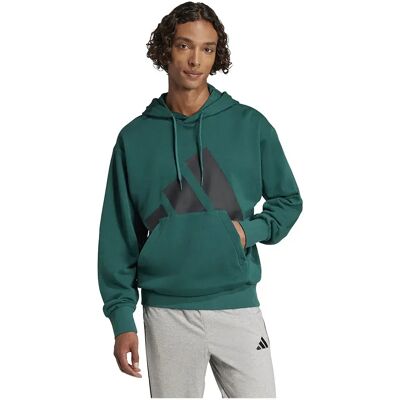 Adidas Felpa Con Cappuccio Essentials Big Logo French Terry Collegiate Green / Black S Adidas Felpa Con Cappuccio Essentials Big Logo French Terry Collegiate Green / Black S