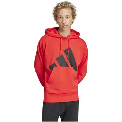 Adidas Felpa Con Cappuccio Essentials Big Logo French Terry Pure Ruby / Black M Adidas Felpa Con Cappuccio Essentials Big Logo French Terry Pure Ruby / Black M