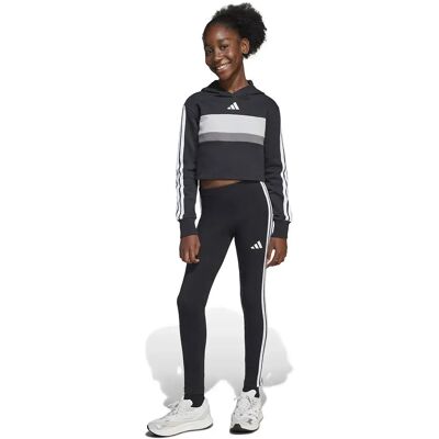 Adidas Tuta Seasonal Essentials Tiberio 3 Stripes Fleece Leggings Black / White / Grey Two 14-15 Anni Adidas Tuta Seasonal Essentials Tiberio 3 Stripes Fleece Leggings Black / White / Grey Two 14-15 Anni
