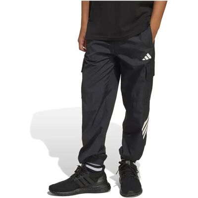 Adidas Pantaloni Future Icons 3 Stripes Woven Black / White 13-14 Anni Adidas Pantaloni Future Icons 3 Stripes Woven Black / White 13-14 Anni