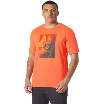Helly Hansen Maglietta A Maniche Corte Race Sailing Bonfire XL Helly Hansen Maglietta A Maniche Corte Race Sailing Bonfire XL