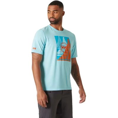 Helly Hansen Maglietta A Maniche Corte Race Sailing Light Cyan M Helly Hansen Maglietta A Maniche Corte Race Sailing Light Cyan M