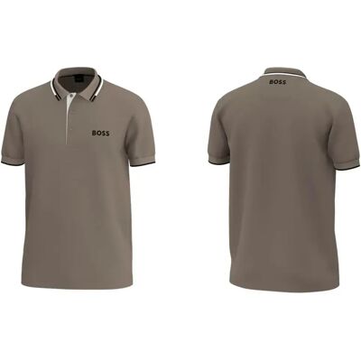 Camicia Polo Paddy Pro a Strisce in Contrasto di Hugo Boss - Vestibilità Regolare Camicia Polo Paddy Pro a Strisce in Contrasto di Hugo Boss - Vestibilità Regolare